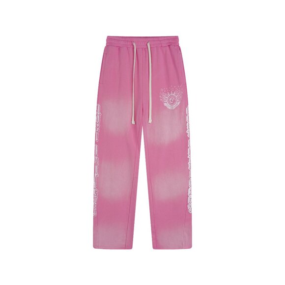 Lost intricacy washed distressed pink sweatpants - Picture 2 of 9
